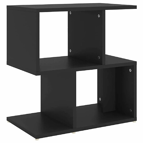 Maison Chic Table de chevet | Table de nuit Noir 50x30x51,5 cm Aggloméré -GKD77117