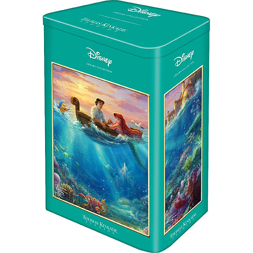 Schmidt Spiele- Thomas Kinkade Disney Ariel Puzzle 500 pièces dans Une boîte rétro, 59927, Coloré