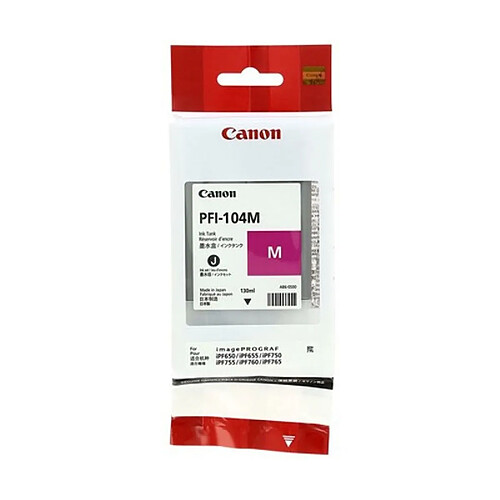 Cartouche d'encre originale Canon PFI-104M Magenta