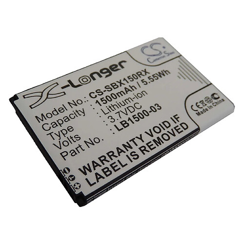 vhbw Li-Ion batterie 1500mAh (3.7V) pour mobile modem Huawei E5-0315, E50318, E5-0318, E5830, E5832, MiFi E6939, Pocket WiFi C01HW comme LB1500-03.