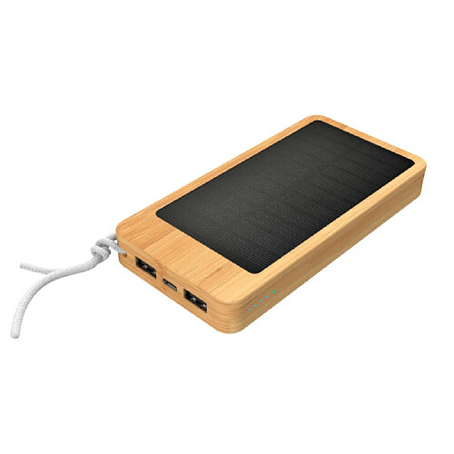 Magneticland Batterie externe solaire 10000mAh Bambou