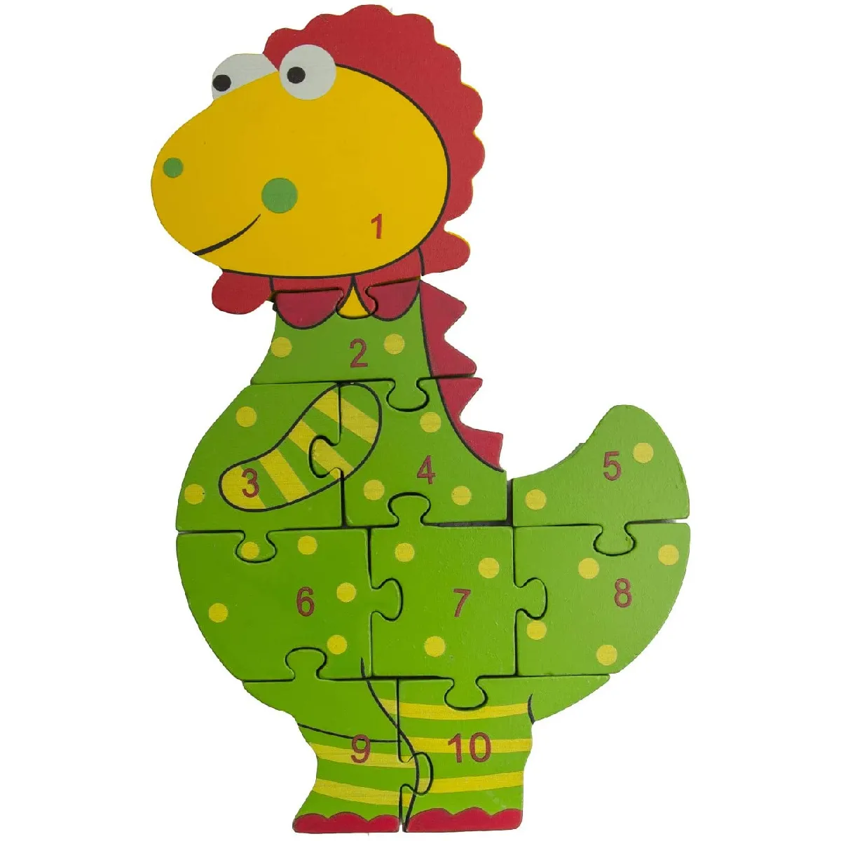 Orange Tree Toys Puzzle en Bois Motif Dinosaure