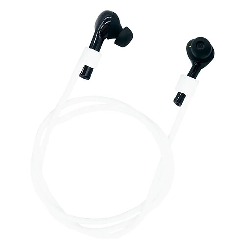 Wewoo Corde anti-perte en silicone pour casque Bluetooth pour écouteur sans fil Hu(blanc)