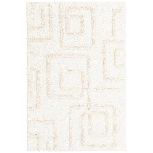 Hadorn Tapis shaggy 245x160 Blanc Thun Artem