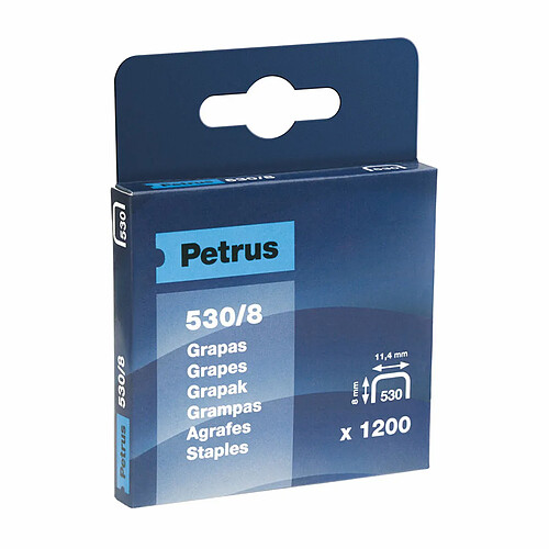 Agrafes Petrus 77514 530/8 mm 1200 Unités