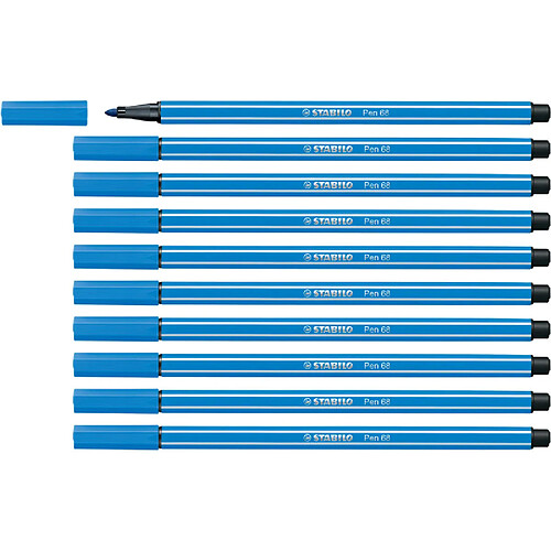 STABILO Stylo feutre Pen 68, bleu foncé ()