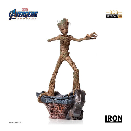 IRON STUDIOS Avengers : Endgame - Statuette BDS Art Scale 1/10 Groot 24 cm