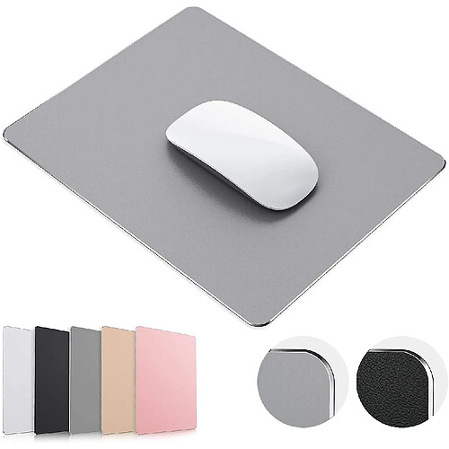 Universal Coussin de souris en aluminium en métal dur imperméable-Midlle 24,6 * 20,2 cm