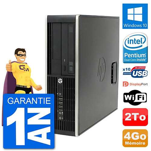 PC HP Compaq Pro 6300 SFF Intel G630 RAM 4Go Disque Dur 2To Windows 10 Wifi · Occasion