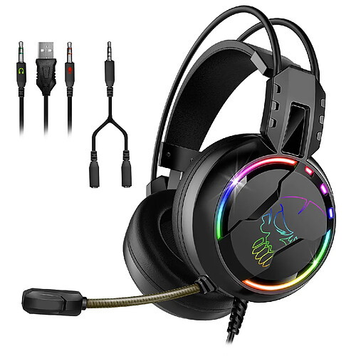 Spirit Of Gamers Casque PRO H7 compatible Switch / PlayStation / Xbox / PC rétro éclairé RGB