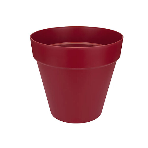 Pot de fleurs rond Loft Urban avec roues - Ø 40 x H.35 cm - Fruits Rouges - Elho