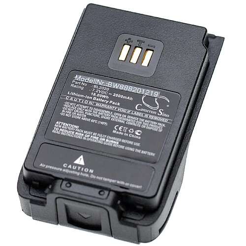 vhbw batterie compatible avec Hytera PD680 CQST, PD680 UL913, PD682, PD682G, PD686 radio talkie-walkie (2500mAh, 7,2V, Li-Ion)