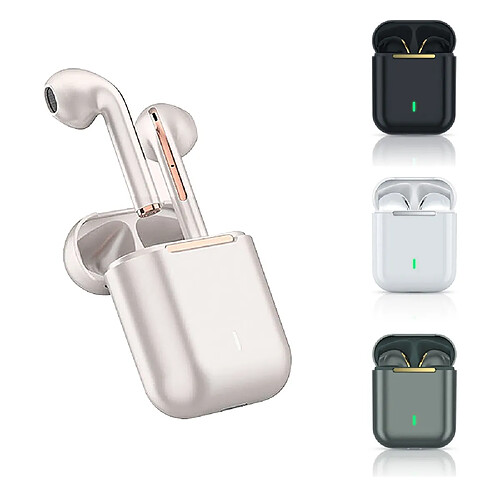 GUPBOO J18 TWS écouteurs sans fil Bluetooth 5.0 Station de charge casque stéréo étanche casque avec micro pour iOS/Android