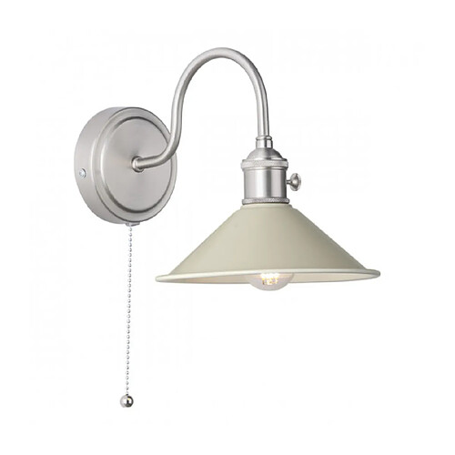 Luminaire Center Applique murale Hadano Chrome antique 1 ampoule 20cm