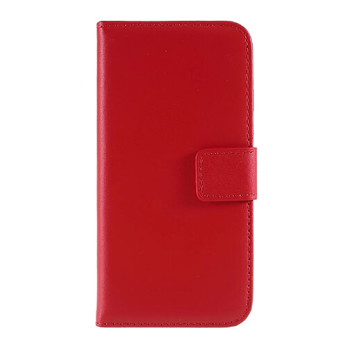 Etui en cuir véritable avec support rouge pour votre Apple iPhone 8/7