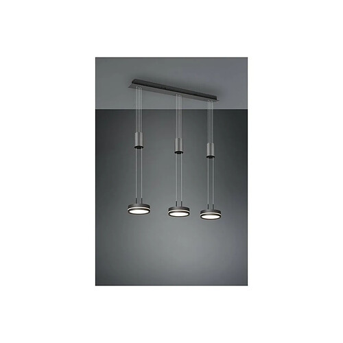 TRIO LIGHTING Suspensions Franklin Anthracite 3x9W SMD LED