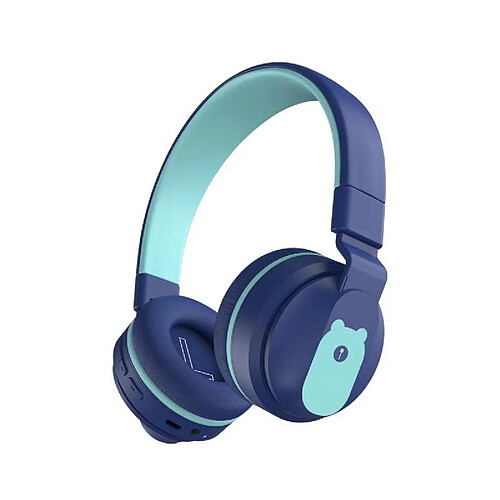 Yonis Casque Audio Bluetooth Enfant Adulte Bleu