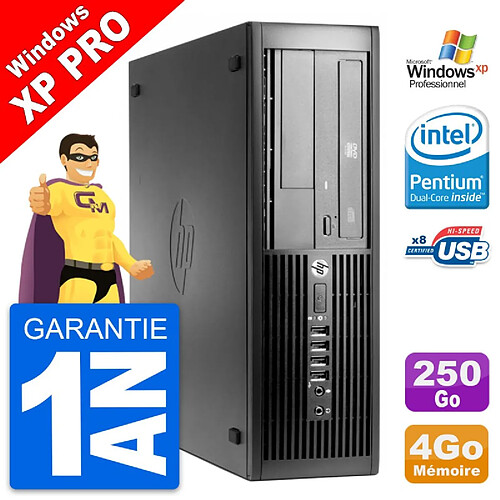 PC HP Pro 4300 SFF Intel G2020 RAM 4Go Disque Dur 250Go Windows XP Pro · Occasion