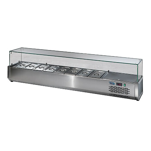 Vitrine Réfrigérée pour Table à Pizza GN 1/3 - Largeur 1600 - Sofraca