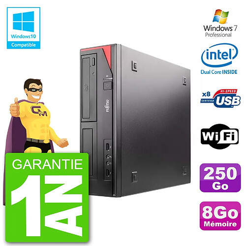 PC Fujitsu Esprimo E520 DT G3220 RAM 8Go Disque 250Go Graveur DVD Wifi W7 · Occasion