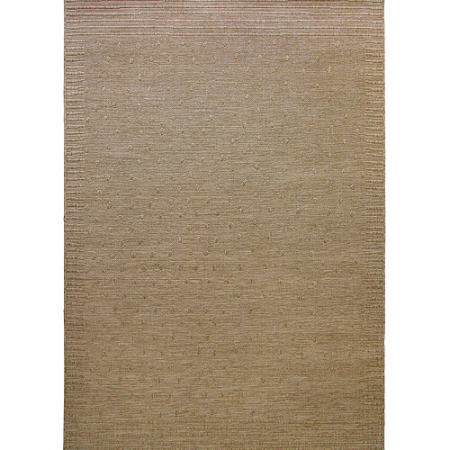 Thedecofactory JUTA ASPECT PEARL - Tapis aspect jute naturel à motif perle 120x160