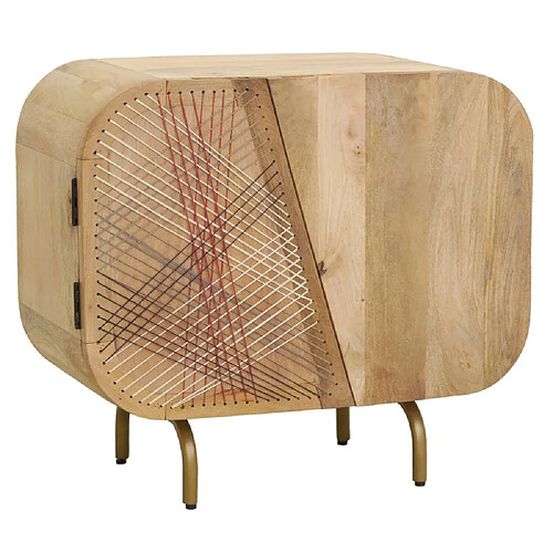 Aubry Gaspard Buffet en manguier STRING ART 2 portes.