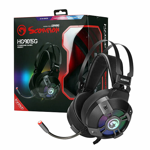 Casque Scorpion HG9015G Noir LED RGB