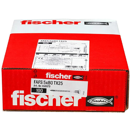 FISCHER Justierschraube FAFS 5,0 x 80 TX25