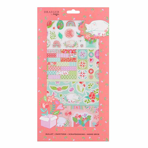 TOGA Kit décoration fleurs pour Scrapbooking