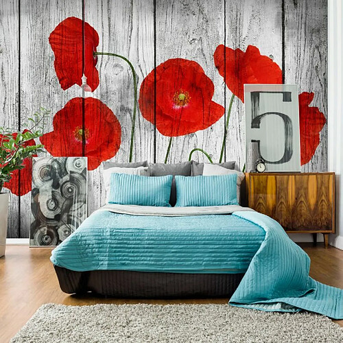 Paris Prix Papier Peint Tale of Red Poppies 175 x 250 cm