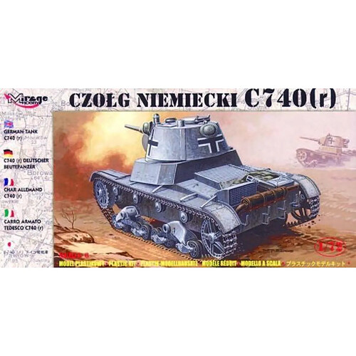 Deutscher Panzer C 740 (r) - 1:72e - Mirage Hobby