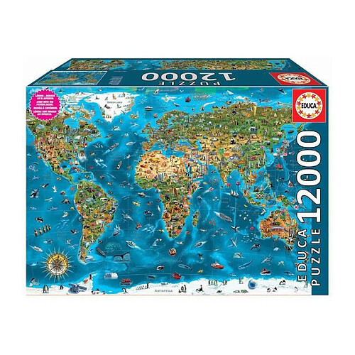 Educa Borras EDUCA - Puzzle - 12000 Merveilles du monde