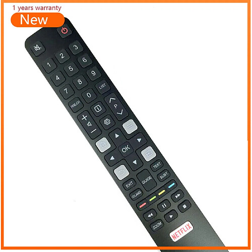 GUPBOO Télécommande Universelle de Rechange Pour téléviseur intelligent TCL 32S6000S 40S6000FS 43S6000FS U55P