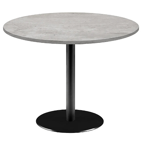 Restootab Table Ø120cm - modèle Rome béton naturel