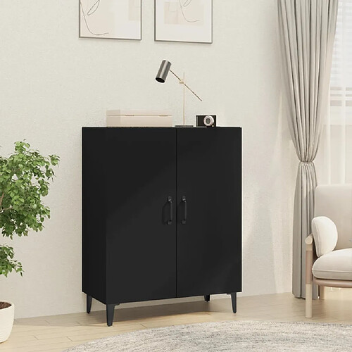 vidaXL Buffet Noir 70x34x90 cm Bois d'ingénierie