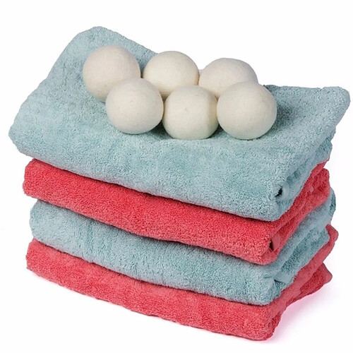 Wewoo 10 PCS Laundry Clean Ball Balles assouplissantes pour tissus d'assouplissant organiques naturelles réutilisables