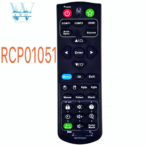 GUPBOO Télécommande Universelle de Rechange pour projecteur ViewSonic VS15875 VS1587