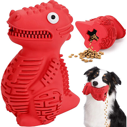 Jouet Chien Indestructible Gros Chien, Caoutchouc Jouets à mâcher Interactif, Brosse à Dent pour Moyenne Grande Chiot Animal de Compagnie