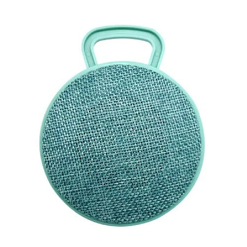 Yonis Mini Enceinte Bluetooth Portable Ronde Texture Tissu Appels Mains Libres Support TF Carde