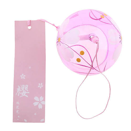 windchime en verre de style japonais suspendus bénédiction cloches carillons éoliens maison 20