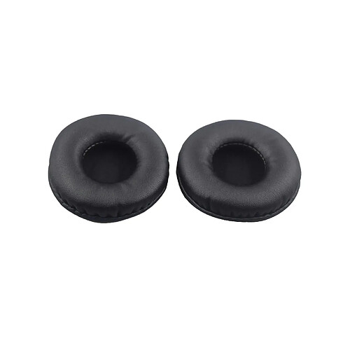 LUUCOZK Coussinets d'oreille anti-poussière en similicuir élastique pour casque ATH-SJ33/SJ55/ES7/ESW9-Noir