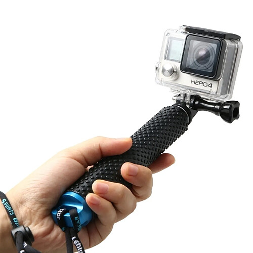 Wewoo Pour GoPro HERO4 / 3 bleu + / 3/2, longueur maximum: 49cm Monopode extensible portatif de poche avec la vis