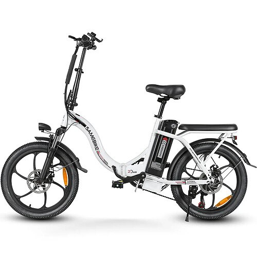 Vélo électrique SAMEBIKE CY20-IT - moteur 350W batterie 36V13AH autonomie 35KM freins à disque mécaniques - Blanc