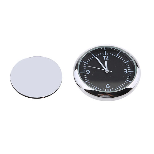 voiture auto stick-on clock intérieur quartz analogique montre fluorescent blanc