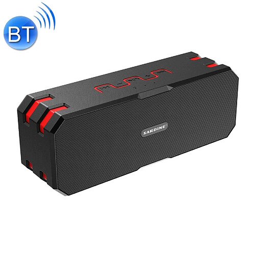 Wewoo Enceinte Bluetooth Haut-parleur multifonction F4 avec microphoneprise en charge du téléphone répondeur mains libresradio FM et carte Micro SD rouge