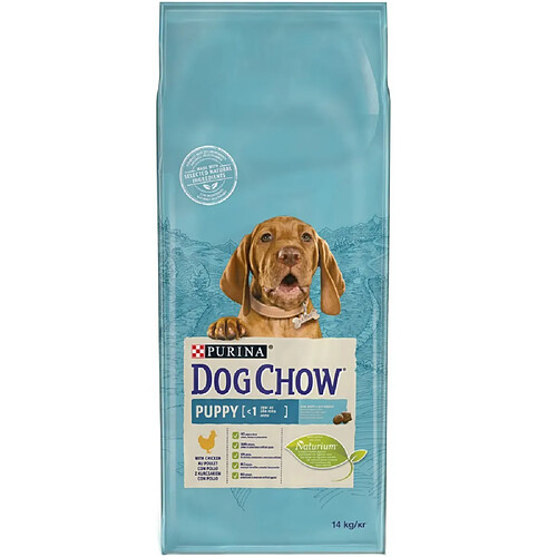 DOG CHOW Croquettes - Au poulet - Pour chiot - 14 kg