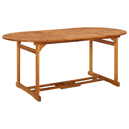 vidaXL Table à dîner de jardin 180x90x75 cm Bois d'acacia solide