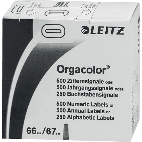 LEITZ Etiquette numérique Orgacolor '0', rouleau, blanc ()