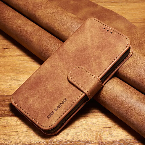 Etui en PU style rétro marron pour votre Samsung Galaxy S7