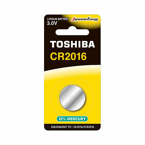 Pile CR2016 - Pack de 1 Toshiba